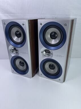 AIWA SX-LM99 Bookshelf Speakers 2-Way Double Woofer 6 Ohm Pair Vintage